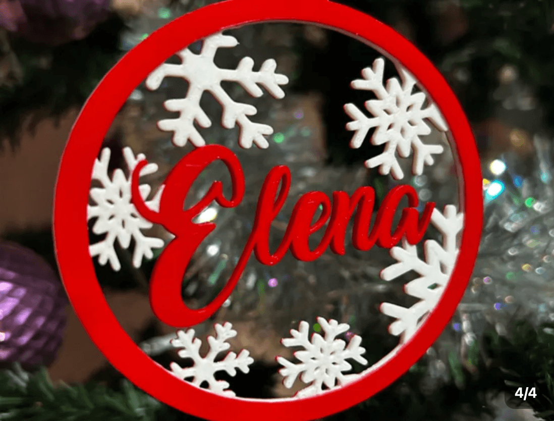 Bola de navidad con nombre personalizado